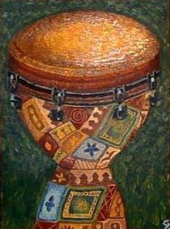 Djembé. Oil Canvas