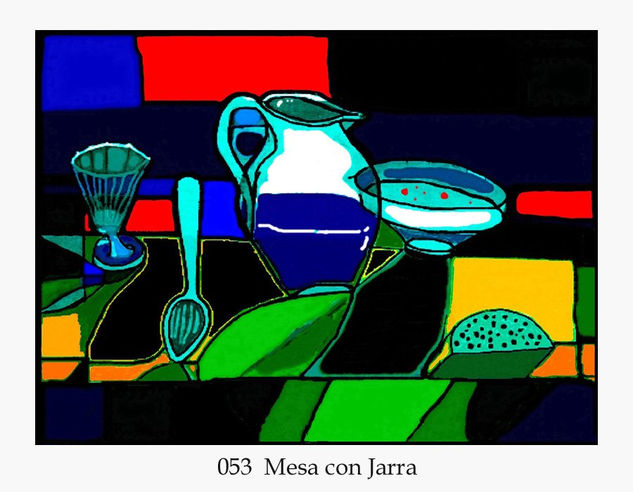 053  Mesa con Jarra 