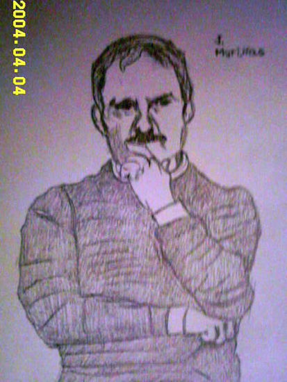 El periodista Jesús Mariñas Charcoal