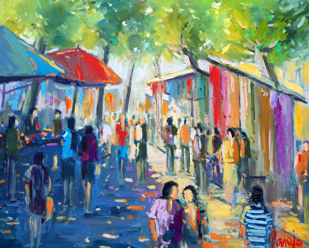 mercado (nota) Oil Canvas Landscaping