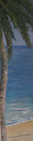 palmera Oil Panel Marine Painting