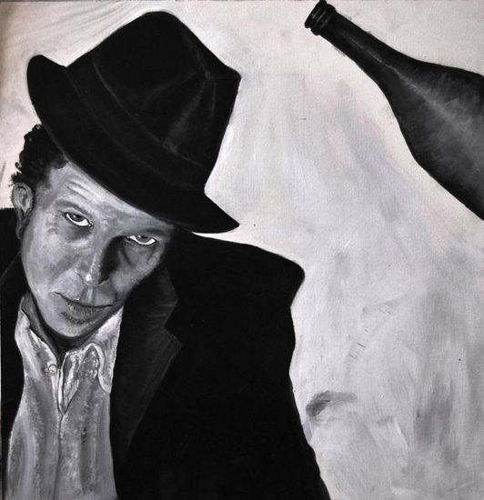 tom waits Oil Canvas Landscaping