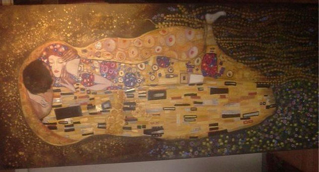 Reproducción del Beso de Gustav Klimt Oil Canvas Landscaping