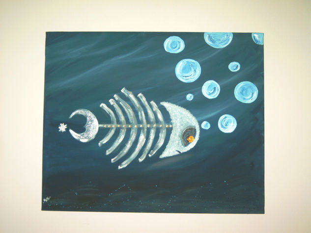 Pez astronomo Oil Canvas Others