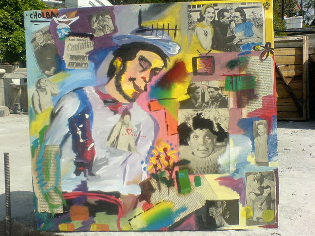 homenaje a mario moreno cantinflas Oil Canvas Portrait