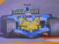 mural de alonso en karting de logroño