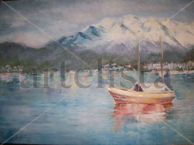 POSTAL DEL FIN DEL MUNDO Oil Canvas Landscaping