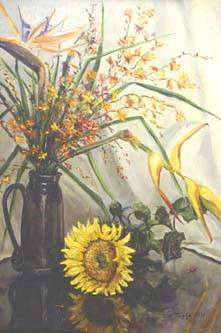 08_HOMENAJE A RONALD DUNCAN Oil Canvas Still Life Paintings