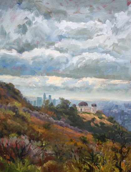 EL cielo sobre Los Angeles Oil Canvas Landscaping