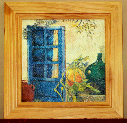 Puerta azul