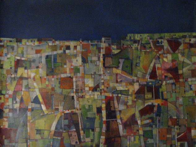 paisaje Media Mixta Lienzo Paisaje