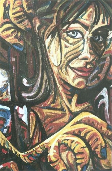 Mireia Corral /Detalle Acrílico Lienzo Retrato