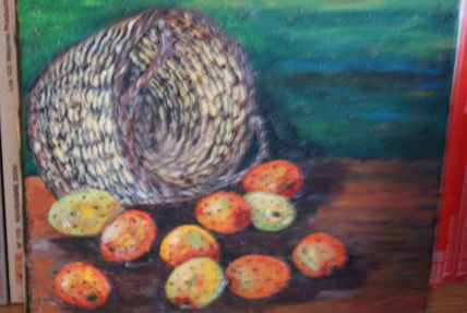 Cesta con  higos