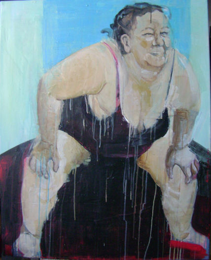 Mujer con mala negra