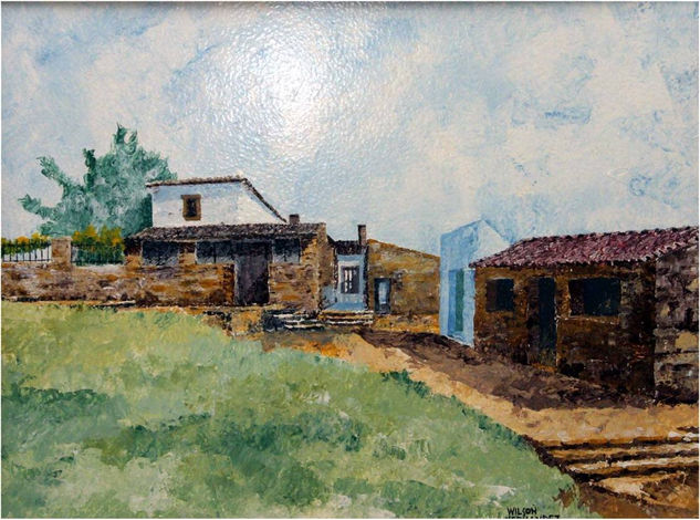 Serie ``Posta del Chuy´´ Acrílico Tabla Paisaje