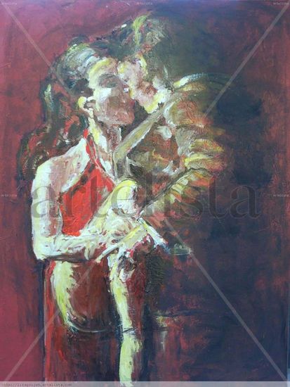 Tango Acrylic Canvas Figure Painting