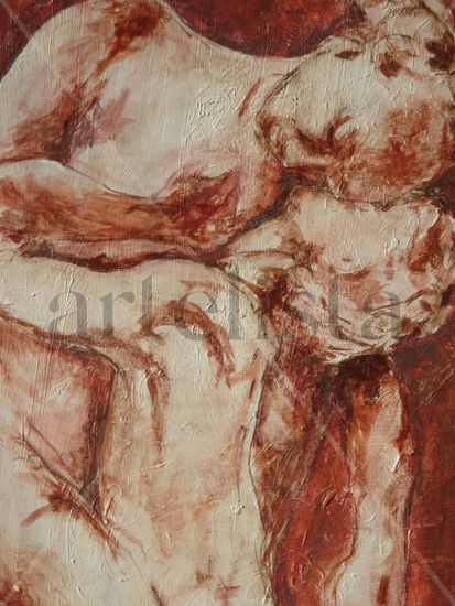 A Camille Claudel Oil Canvas Figure Painting