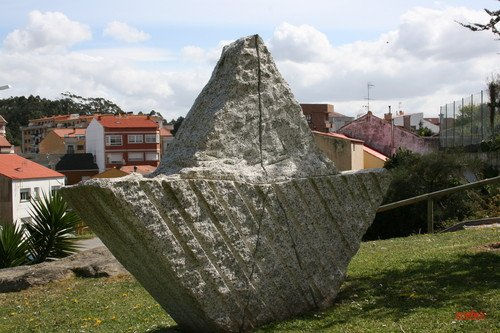 Ship, Barco, granito,  Inmaculada Lara Cepeda, maku, granit, stone, piedra, estatua