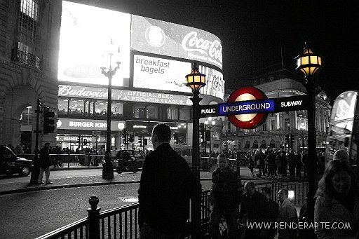 Picadilly Travel Black and White (Digital)