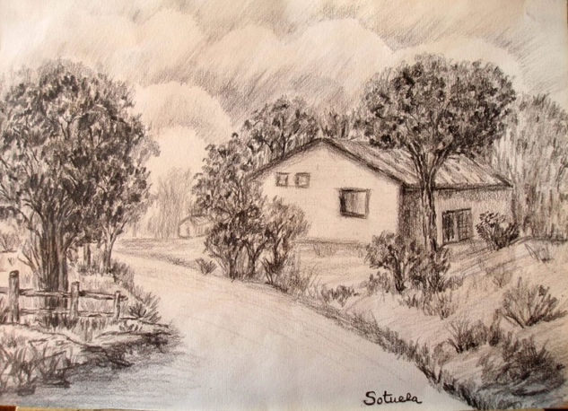 Paisaje a lápiz Pencil