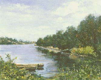 07-RÍO MAGDALENA,apunte Oil Canvas Landscaping