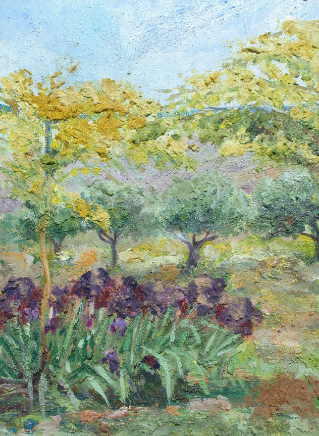 paisaje con lirios