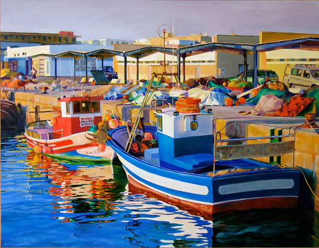 Atardecer en el puerto