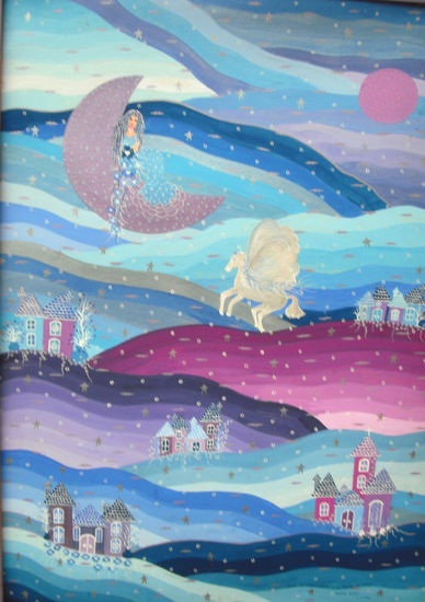 DULCES SUEÑOS, CONSTANTINO Acrylic Canvas Landscaping