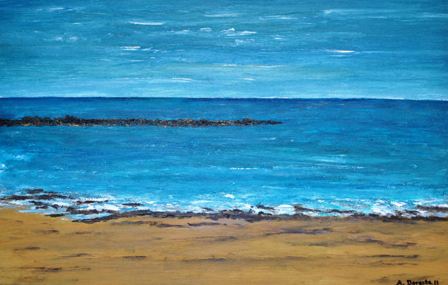 La playa Acrylic Panel Marine Painting