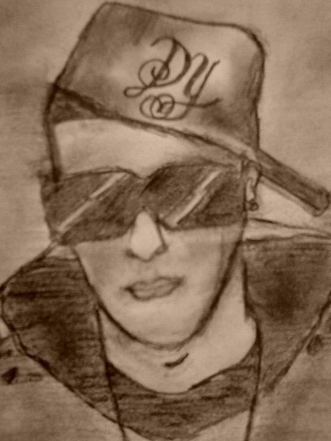 retrato a lapiz de daddy yankee