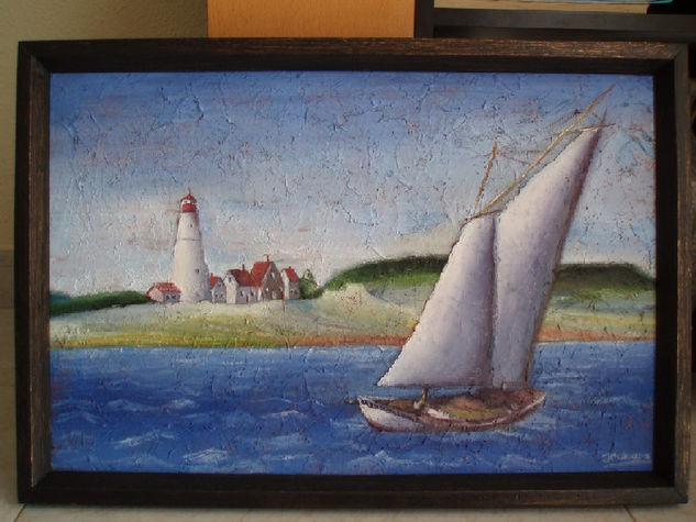 marina Oil Panel Marine Painting