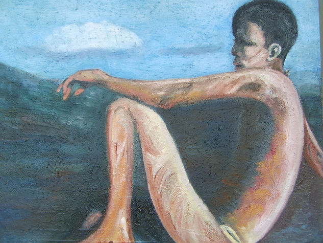 Inmigrante Oil Canvas Figure Painting