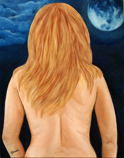 Luna Oil Canvas Nude Paintings