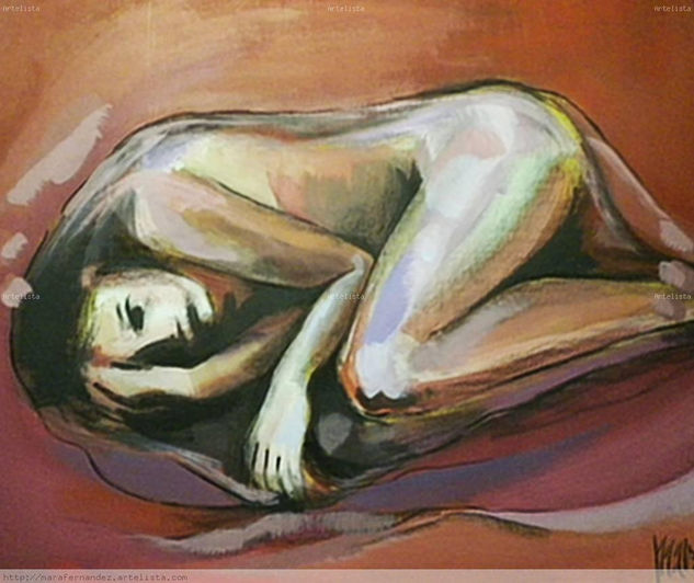 S/T Acrylic Panel Nude Paintings