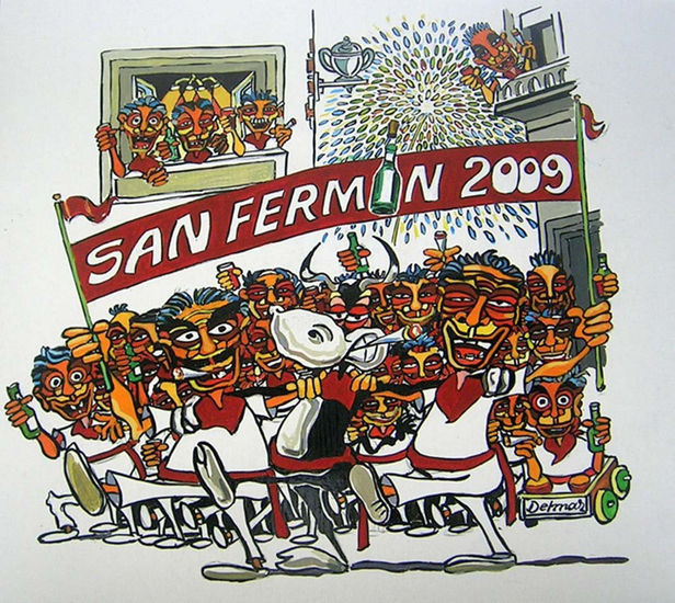 San Fermin 2009 Acrylic Card Others