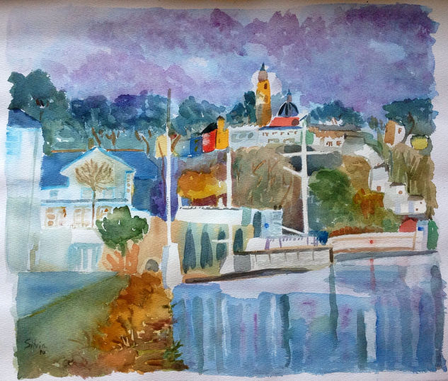 Portmeirion Acuarela Papel Paisaje