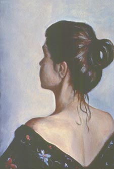 01_CLAUDIA Oil Canvas Portrait