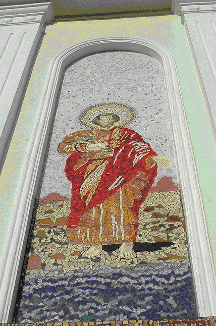 mural en mosaico...