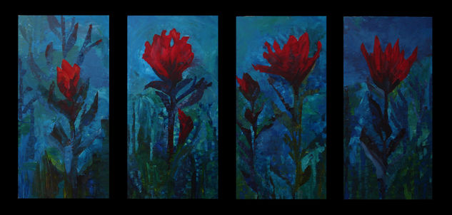 sin título Oil Canvas Floral Painting