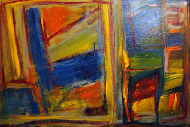 se la serie puerta y ventanas..mi paisaje Acrylic Canvas Others