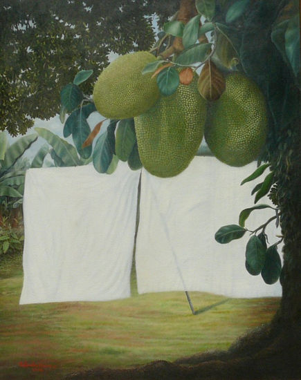 Fruta de Mono Óleo Lienzo Paisaje