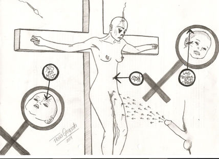 Boceto "Crucificada"