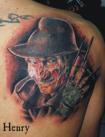 Fredy  kruger   tattoo