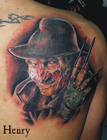 fredy  kruger   tattoo 