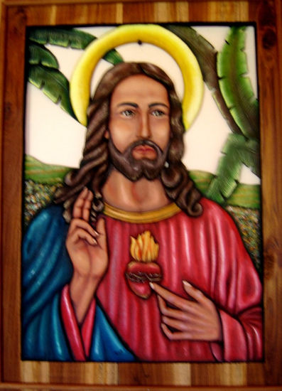 Sagrado Corazón de Jesus Carving Wooden objects and furniture