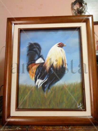 El Gallo (Copia Imperfecta) Oil Canvas Animals