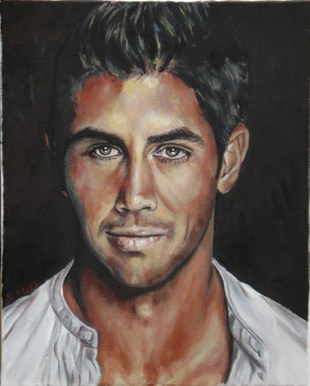 Fernando Verdasco. Acrílico Lienzo Retrato