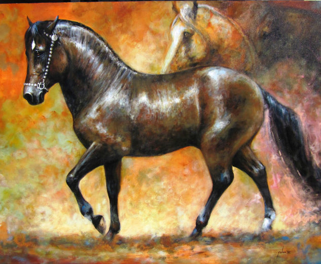 caballo Oil Canvas Animals