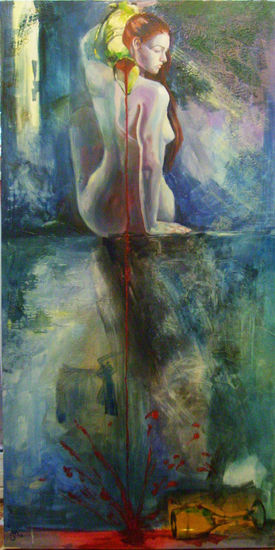 El Derroche Oil Panel Nude Paintings