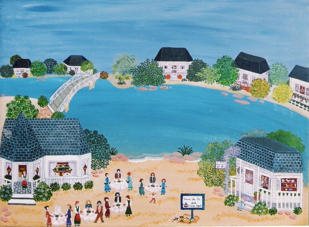 Casa de te del lago azul